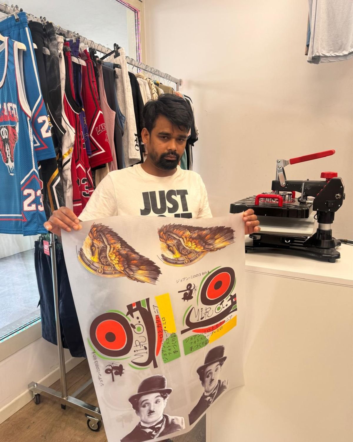 Custom DTF printed T-shirt by SR Italia — project 01