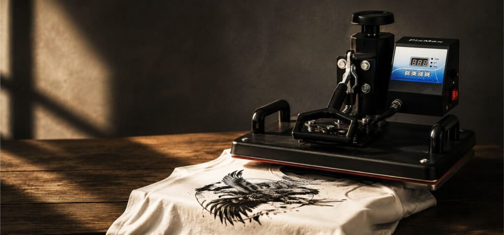 Custom DTF print detail on premium T-shirt by SR Italia
