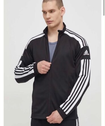 Men’s Black Adidas Style Track Jacket